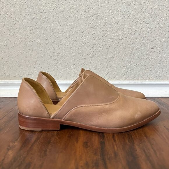 NWOB NISOLO Emma d'Orsay Oxford Flats in Almond Leather US 8 - Picture 1 of 14